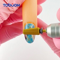 Touche de précision professionnelle Toboom pour ponceuse à ongles, fraises en acier inoxydable, éliminateur de callosités, kit de polissage pour manucure, prise US, pour nail art