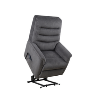 Fauteuil inclinable électrique en tissu, canapé inclinable individuel motorisé pour personnes âgées, mobilier de salon