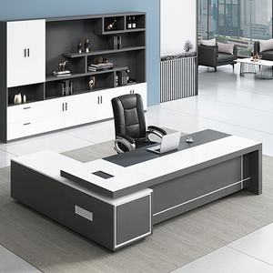 Bureau <span class=keywords><strong>de</strong></span> <span class=keywords><strong>luxe</strong></span> MFC patron table manager executive office desk L shape <span class=keywords><strong>mobilier</strong></span> <span class=keywords><strong>de</strong></span> bureau - Product Image 1