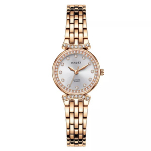 Drop Shipping HALEI Women's New Original Quartz Watch <b>Bracelet</b> Diamond Dial Scale Sapphire Glass Multi Color Face Wholesale - Product Image 3