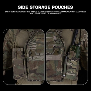 アメリカン特殊トレーニング屋外防水ハンティング500Dナイロンプレートキャリア戦術ベスト - Product Image 4