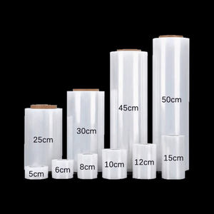 Wholesale Wrapping Film Packing <b>Clear</b> LLDPE Plastic <b>Wrap</b> Roll Transparent Stretch Film - Product Image 1
