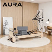 Reformer en érable durable et silencieux avec demi-trapeze, machine de Pilates pour la maison