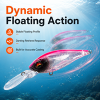 Leurre flottant grand format 70mm/10g, leurre artificiel Jerkbait pour la pêche en mer et en bateau, idéal pour la pêche au bar - Vente chaude