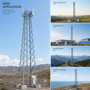 Robusta Torre Autoportante a 4 Gambe in Acciaio Angolare per Infrastrutture di Telecomunicazioni in Aree ad Alto Traffico - Product Image 6