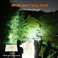 Lanterne puissante de 1350 lumens, 40 W, de haute qualité, rechargeable, zoom, lampe de camping, lampe torche LED blanche, lampe torche tactique