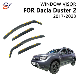 Déflecteur de voiture en PC pour Renault <span class=keywords><strong>Dacia</strong></span> Duster 2 2017-2023 – Pare-soleil de fenêtre encastré en gros - Product Image 1