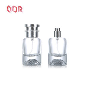 Luxury Thick Bottom Clear Glass Perfume <b>Bottle</b> 30ml 50ml 100ml Sexy <b>Bottle</b> Design Perfume Flacon With Spray <b>Mist</b> Silvery Lid - Product Image 4