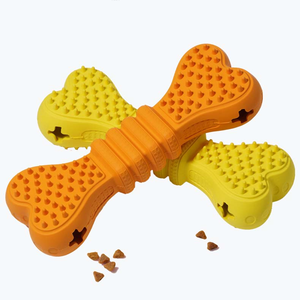 Juguete de Hueso para Perro de Caucho Natural Ecológico, Limpiador de Dientes Suave, Dispensador de Comida, Juguete de Halloween y Navidad - Product Image 3