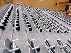 Cadeira de Auditório Moderna em Aço e Plástico com Design Ecológico para Mobiliário Escolar - Product Image 5