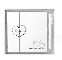 Vente en gros d'étudiant carré PU journal intime dessin animé manuel simple carré bloc-notes ensemble grille livre