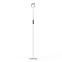 Lampe sur pied LED moderne à bras flexible, commande tactile, 3 modes de couleur, CRI 95, protection des yeux, corps en aluminium, 2050LM pour salon
