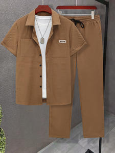 Pantaloni sportivi Casual da uomo a due pezzi con Bread a maniche corte - Product Image 6