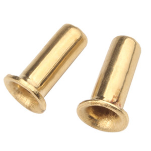 M3 M4 M5 Rivets tubulaires creux à œillet en cuivre massif et laiton, 2 x 5mm 6mm 12mm 22mm, œillets à trou traversant - Product Image 1