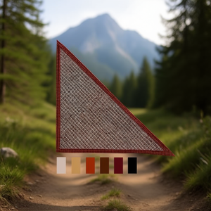 Foulard triangolare multifunzionale 60x135 cm con motivo geometrico in poliestere e cotone per uomo, per uso esterno - Product Image 2