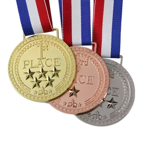 Médailles de récompense sportives personnalisées en or, argent et bronze, très demandées, 65 mm, épaisseur 3 mm, 1ère, 2ème, 3ème place, en alliage de zinc, écologiques, UV - Product Image 2