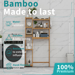 Étagère de rangement multi-niveaux sur les toilettes personnalisée pour l'organisation - Product Image 3