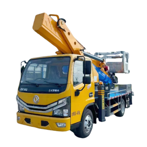 รถบรรทุกติดตั้งแท่นยกติดตั้งบนรถบรรทุก Dongfeng พร้อมบันไดยกสูง 60 เมตร สำหรับขาย - Product Image 2