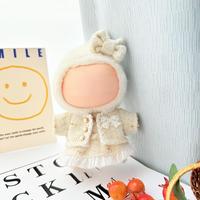 Tenue de poupée mignonne et mini avec nœud, vêtements de créateur ornés de pierres, vêtements de marque personnalisés pour Labubu