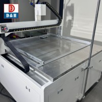 Mesin otomatis CNC 3 sumbu, bagian AB Epoxy Resin pot & pengukur 2K sistem dosis dengan lem Label Dispenser
