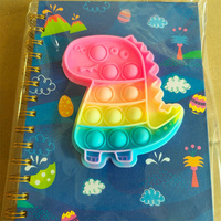 Nouveau carnet à spirale A5 imprimé de dessins animés mignons, couverture en cuir/papier, 80 feuilles, à feuilles mobiles, vente en gros