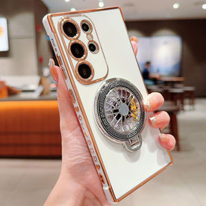 Housse de téléphone esthétique pour <span class=keywords><strong>samsung</strong></span> A55 Galvanoplastie Soft Tpu Girls Cases with Rotating Holder Stand - Product Image 5