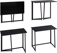 Bureau pliable de haute qualité de style nordique pour la maison et le bureau, 31 pouces, petite taille, table pliable pour ordinateur portable