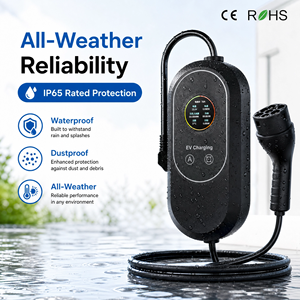 Stazione di Ricarica Portatile 16A 3.5KW per Bici Elettriche, Caricatore EV Portatile 7KW 32A <span class=keywords><strong>Tipo</strong></span> <span class=keywords><strong>2</strong></span> - Product Image 3