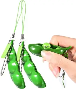 Mainan Fidget Spinner A Kacang Ekstrusi Kacang Kedelai Penghilang Stres Edamame Pea Pod Popper