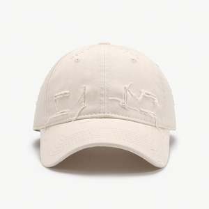 Venta al por mayor Unisex ajustable bordado Logo Vintage sombrero apenado papá sombrero 100% algodón gorra de béisbol personalizada - Product Image 6