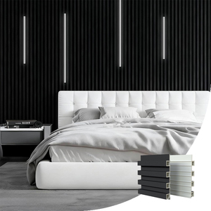 <span class=keywords><strong>Panneau</strong></span> mural WPC à revêtement <span class=keywords><strong>bois</strong></span> rainuré, lambris intérieur, bardage, persienne décorative, <span class=keywords><strong>panneau</strong></span> de plafond - Product Image 5