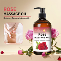 Huile de fleur de rose naturelle 500ml, distillée à la vapeur, raffermissante, hydratante, huile de massage pour tous types de peau, soin du corps, spa à domicile, usage quotidien