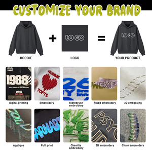เสื้อสเวตเตอร์คอกลมแขนยาวผ้าฝ้ายวินเทจแบบสวมศีรษะบ็อกซี่ทรงโอเวอร์ไซส์สำหรับผู้ชาย - Product Image 3