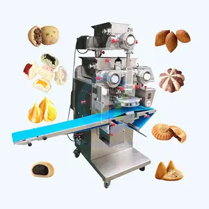 New Design Double Color Filled Mochi Ball Tamale Arabic Kubba Cookie Biscuits Automatic Encrusting Machine