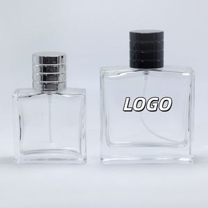 ขวดน้ำหอมทรงเหลี่ยมคอจีบ ขนาด 50 มล. 100 มล. สีตามสั่ง ขายส่งยอดนิยม พร้อมกล่องและบรรจุภัณฑ์โลโก้ตามสั่ง - Product Image 1