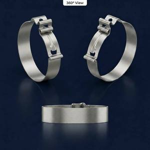 Collier de serrage 8-16mm SS304 <span class=keywords><strong>Clic</strong></span> R à cliquet autobloquant poli métrique/pouce pour turbocompresseur diesel, intercooler, ligne de carburant - Product Image 4