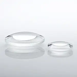 Personnalisé UV en Verre De Quartz De Silice Fondu Optique Plano-Convexe/Concave, bi-convexe, lentille bi-concave Avec Revêtement AR Pour Laser À Fiber