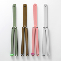 Couteau pliant papillon en alliage de titane 7050 personnalisé, pratique, pour le camping en plein air, l'entraînement, jouet, cadeau
