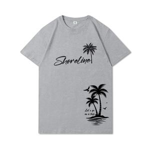 100% coton Vintage t-shirt hommes col rond pull T-Shirt avec impression été chaud Street Style ODM approvisionnement - Product Image 4