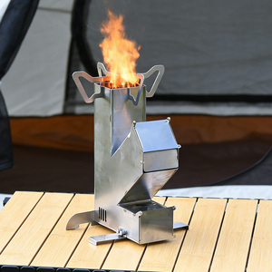 INBESTCAMP Cocina Plegable para Exteriores, Cocina Tipo Cohete, Cocina para Motocicleta, Gasificador, Estufa de Leña para Senderismo - Product Image 1