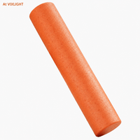 Rodillo de Masaje Muscular de Alta Densidad, Firme y Resistente, Color Negro, Profesional, para Fitness, Yoga, Gimnasio, Deportes, Modelo VIXLIGHT 010, Color Negro
