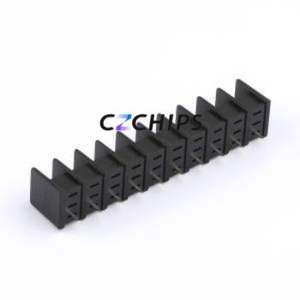 MX25S-7.62-10P-BK01-Cu-S-A Barrier Terminal Block Through hole,P=7.62mm Connector Two Sides 7.62mm 1x10P Straight Pin - Product Image 2