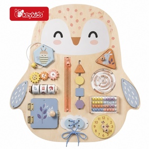 Tavola Attività in <span class=keywords><strong>Legno</strong></span> a Forma <span class=keywords><strong>di</strong></span> <span class=keywords><strong>Aereo</strong></span> Premium con Ingranaggi, Labirinto <span class=keywords><strong>di</strong></span> Perline e Pulsanti Luminosi per Bambini - Ingrosso W12D964 - Product Image 6