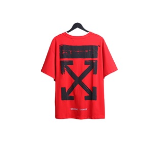 Camiseta de manga corta holgada unisex con diseño de flecha pintada y espalda hueca, estilo vintage, talla única, envío directo - Product Image 5