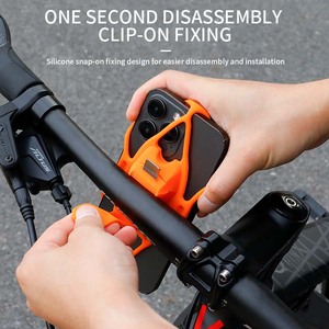 <span class=keywords><strong>Support</strong></span> de téléphone pour guidon de vélo ESLNF, <span class=keywords><strong>support</strong></span> de téléphone pour vélo de montagne, <span class=keywords><strong>support</strong></span> de téléphone en silicone élastique antichoc - Product Image 4