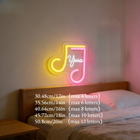 Letrero de Neón LED Acrílico Personalizado Neonawall, Decoración de Pared con Iluminación Regulable para el Hogar, Bar, Cafetería, Boda, Regalo de San Valentín