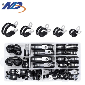 Fabricante NLD Caucho EPDM de alta calidad recubierto 1/2 ''1/4'' 3/4 ''1-1/2'' <span class=keywords><strong>P</strong></span> Clip Pex Abrazaderas - Product Image 4