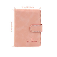 Nouveau Portefeuille de Passeport en Cuir avec Boucle Magnétique Anti-Skimming, Rangement pour Billets et Cartes, et Poche pour Carte SIM
