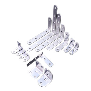 Support d'angle en acier inoxydable Nrh Nahui série 76, connecteur à angle droit pour chaise de bureau, support de fixation pour renforcement de quincaillerie - Product Image 2
