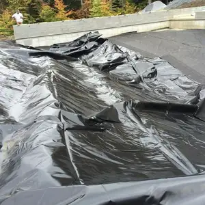 The Best Factory Hot Sales 400gsm 0.35mm Black Waterproof Membrane Pond Liner